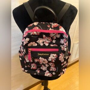 Juicy Couture Pretty Rose Black Lollipop Backpack